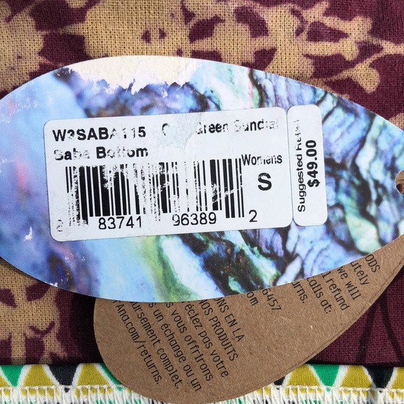 Prana Baja Bottom in Green Sundial - Picture 3 of 7